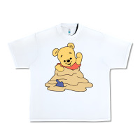 White baby bear Urban Heavy Tee - linhVisuals