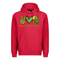 Cardinal peace love cactus Premium Hoodie - Jasminsmagicworld
