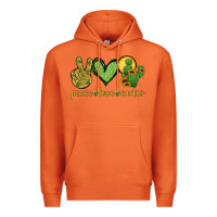 Carrot peace love cactus Premium Hoodie - Jasminsmagicworld