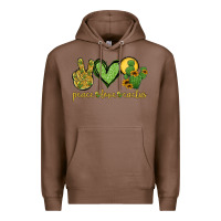 Chestnut peace love cactus Premium Hoodie - Jasminsmagicworld