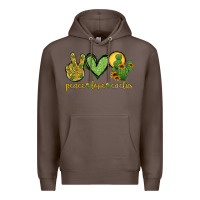 Coffee peace love cactus Premium Hoodie - Jasminsmagicworld