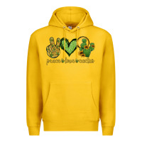 Lemon peace love cactus Premium Hoodie - Jasminsmagicworld