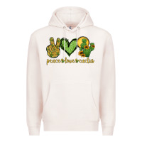 Pale Pink peace love cactus Premium Hoodie - Jasminsmagicworld