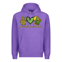 Purple peace love cactus Premium Hoodie - Jasminsmagicworld