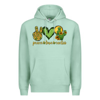 Seafoam peace love cactus Premium Hoodie - Jasminsmagicworld
