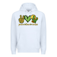 White peace love cactus Premium Hoodie - Jasminsmagicworld