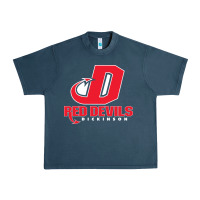 Midnight Navy red de dickinson college vectorized Urban Heavy Tee - linhVisuals
