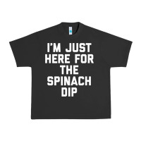 Pigment Black foodie appetizer i'm just here for the spinach dip premium t shirt Urban Heavy Tee - linhVisuals