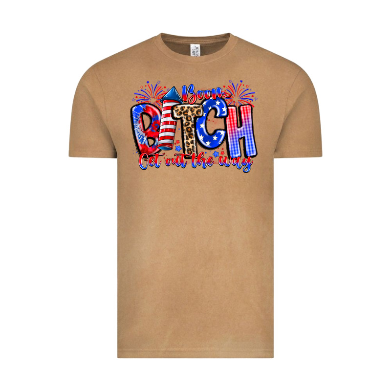 Boom Bitch Get Out The Way Vintage Tee by CowhideDigitalArt | Teevron