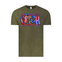 Vintage Olive boom bitch get out the way Vintage Tee - CowhideDigitalArt