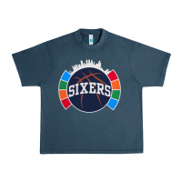 Midnight Navy sixers basketball Urban Heavy Tee - linhVisuals