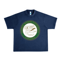 Navy george mason university Urban Heavy Tee - linhVisuals