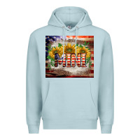 Blue Mist patriotic mini  tumbler Premium Hoodie - BarkalooDesign