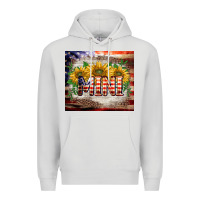 Dove Grey patriotic mini  tumbler Premium Hoodie - BarkalooDesign
