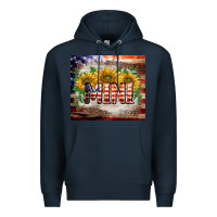 Navy patriotic mini  tumbler Premium Hoodie - BarkalooDesign