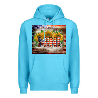 Ocean Blue patriotic mini  tumbler Premium Hoodie - BarkalooDesign