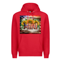 Red patriotic mini  tumbler Premium Hoodie - BarkalooDesign