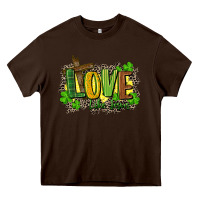 Chocolate Brown love like jesus st. patricks Heavy Core Tee - FaDigitalArtStudio