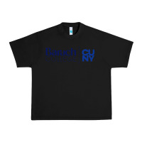 Black baruch college vectorized Urban Heavy Tee - linhVisuals