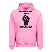 Fuchsia Pink introverts unite seperately in your own homes Urban Hoodie - Bettercallsaul