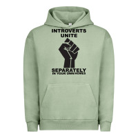 Pigment Oil Green introverts unite seperately in your own homes Urban Hoodie - Bettercallsaul