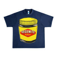 Navy vegemite Urban Heavy Tee - linhVisuals