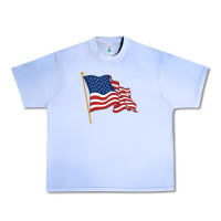 Grape Ice American flag Urban Heavy Tee - linhVisuals