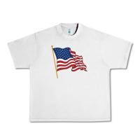 Lunar Rock American flag Urban Heavy Tee - linhVisuals