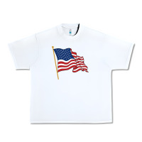 White American flag Urban Heavy Tee - linhVisuals