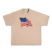 Burro American flag Urban Heavy Tee - linhVisuals
