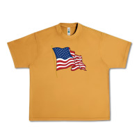 Peanut Butter American flag Urban Heavy Tee - linhVisuals