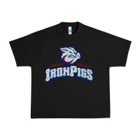 Black lehigh valley ironpigs Urban Heavy Tee - linhVisuals