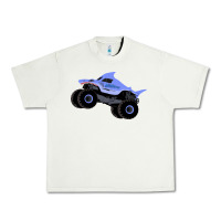 Pistachio Monster Truck Megalodon Urban Heavy Tee - linhVisuals