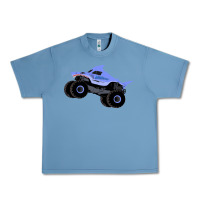 Pebble Blue Monster Truck Megalodon Urban Heavy Tee - linhVisuals