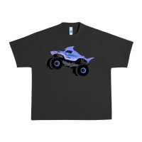 Pigment Black Monster Truck Megalodon Urban Heavy Tee - linhVisuals