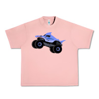 Salmon Monster Truck Megalodon Urban Heavy Tee - linhVisuals