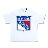 White Ny rangers Urban Heavy Tee - linhVisuals