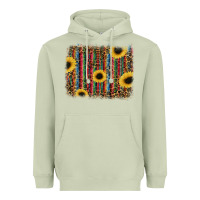 Matcha sunflowers serape leopard Heavyweight Hoodie - RanaPortraitStore