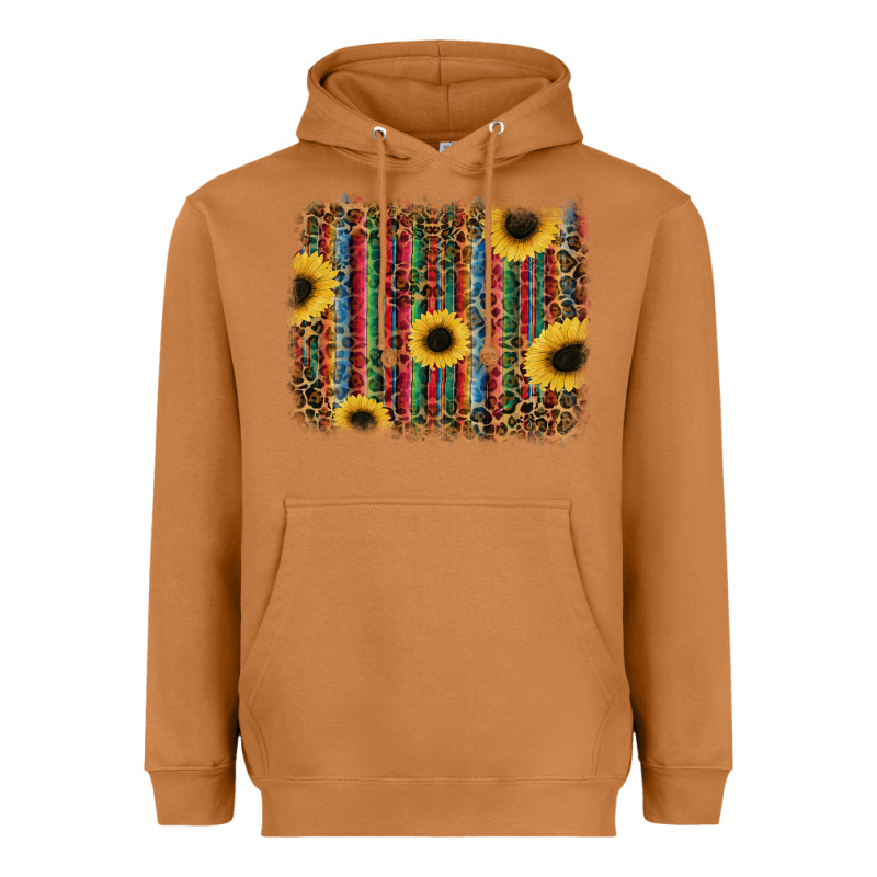 Sunflowers Serape Leopard Heavyweight Hoodie by RanaPortraitStore | Teevron
