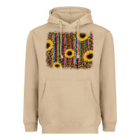Mushroom sunflowers serape leopard Heavyweight Hoodie - RanaPortraitStore