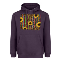 Plum sunflowers serape leopard Heavyweight Hoodie - RanaPortraitStore