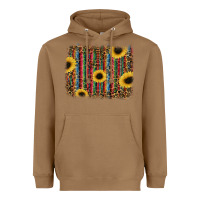 Toasted Coconut sunflowers serape leopard Heavyweight Hoodie - RanaPortraitStore