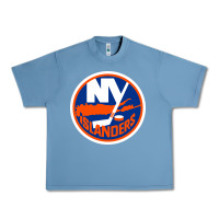Pebble Blue Ny islanders Urban Heavy Tee - linhVisuals
