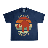 Navy say less do lesser funny sloth Urban Heavy Tee - linhVisuals
