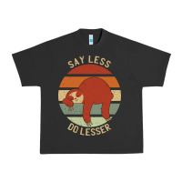 Pigment Black say less do lesser funny sloth Urban Heavy Tee - linhVisuals