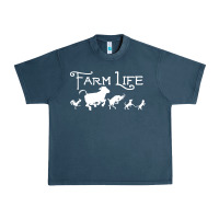 Midnight Navy FARM LIFE ANIMAL Urban Heavy Tee - linhVisuals