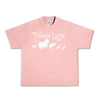 Salmon FARM LIFE ANIMAL Urban Heavy Tee - linhVisuals