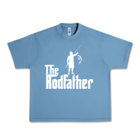 Pebble Blue Fishing The Rodfather Urban Heavy Tee - linhVisuals