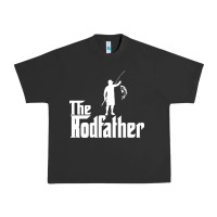 Pigment Black Fishing The Rodfather Urban Heavy Tee - linhVisuals