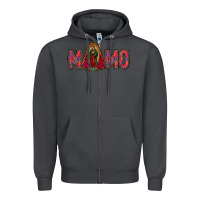 Smoke Lady Of Guadalupe Momo Zipper Hoodie - Jasminsmagicworld